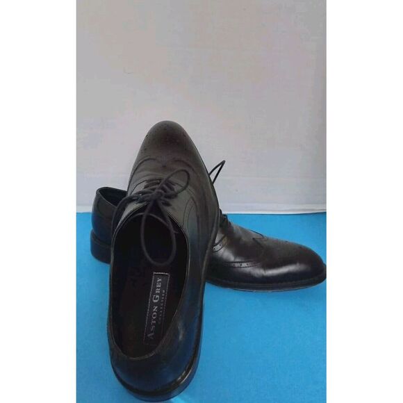 Leather Wingtip Oxford‎ Dress Shoes Lace Up Business Casual Black main image 4